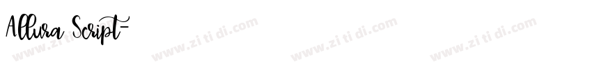 Allura Script字体转换